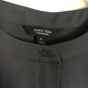 Women’s Vera Wang partial button up